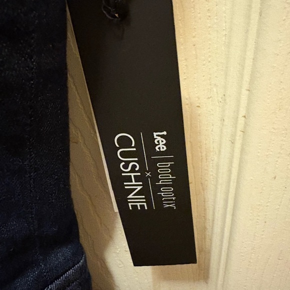 Lee Body Optix x Cushnie Denim Cutout Midi Dress Size 10 NWT - Picture 2 of 11